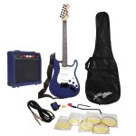 Pack johnny brook jb405 - guitare electrique avec amplificateur 20 watts - bleu