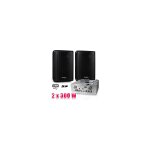 Pack karaoke ampli atm 2000 2 enceintes + micros