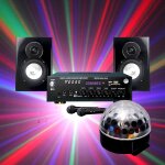 Pack karaoké complet 150w + boule astro led rvb Pack karaoké complet 150w + boule astro led rvb