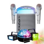 Pack karaoké enceinte bluetooth sans fil portable karahome - wh 120w usb sd 2 micros - 3 jeux lumières ... Pack karaoké enceinte bluetooth sans fil portable karahome - wh 120w usb sd 2 micros - 3 jeux lumières ...