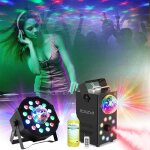 Pack lumires ibiza light - projecteur 2 - en - 1 par astro - machine fume leds rgb foggy - astro cadeau ...