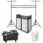 Pack lumire machine  fume lourde 1500w - portique ibiza slb001 - dj booth faade rgie ds30 - soire ...