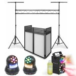 Pack lumire machine fume lourde 1500w - portique ibiza slb001 - rgie booth ds30 - 2 lyres wash 30w ...