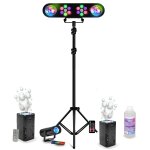 Pack lumire portique dj mooving ledbar - astro - rc - 2 machines bulles led bubble - dream - effet lumire ...