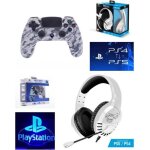 Pack manette ps4 bluetooth camouflage blanc 3. 5 jack + casque spirit of gamer pro - h3 ps4 - ps5 playstation ...