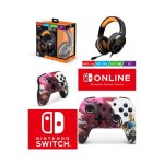 Pack manette switch nintendo zelda blood moon officielle + casque gamer pro h3 orange spirit of gamer ...