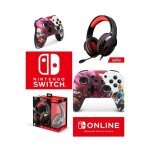 Pack manette switch nintendo zelda blood moon officielle + casque gamer pro h3 rouge spirit of gamer ...