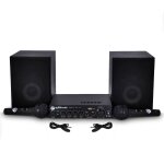 Pack my 1st karaoke mydj 2 enceintes hifi + 1 ampli + 2 micros
