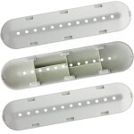 Pack of 3 12 holes compatible with hotpoint washing machine drum (227mm x 53mm x 38mm) Pack of 3 12 holes compatible with hotpoint washing machine drum (227mm x 53mm x 38mm)