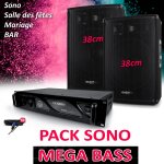 Pack paire d'enceintes sono dj club pa disco15b bass reflex 2 boomers de 38cm cluster 1400w + ampli pro ... Pack paire d'enceintes sono dj club pa disco15b bass reflex 2 boomers de 38cm cluster 1400w + ampli pro ...