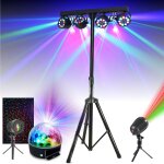 Pack pied lumi�re portique dj boost - light70 4 projecteurs - 2 jeux lumi�res ext�rieur ibiza - jeu lumi�re ...