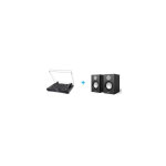 Pack platine vinyle jvc al f55b + 2 enceintes amplifiees jvc sp f56b