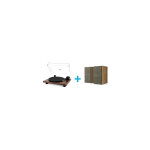 Pack platine vinyle jvc al f64t + 2 enceintes amplifiees klipsch the fives walnut