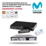 Pack récepteur décodeur satellite iplus hd + abonnement tv espagnol movistar familiar deportes total ... Pack récepteur décodeur satellite iplus hd + abonnement tv espagnol movistar familiar deportes total ...