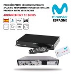Pack récepteur décodeur satellite iplus hd + abonnement tv espagnol movistar familiar premium total 18 ... Pack récepteur décodeur satellite iplus hd + abonnement tv espagnol movistar familiar premium total 18 ...