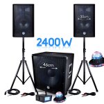 Pack sono 2400w bms - 1812 sub 46cm 2 enceintes 30cm + câbles + mini ledstrobe lytor + 2 effets roundiams ... Pack sono 2400w bms - 1812 sub 46cm 2 enceintes 30cm + câbles + mini ledstrobe lytor + 2 effets roundiams ...