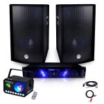 Pack sono ampli 480w + 2x600w + combilas + cblages