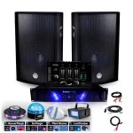Pack sono ampli 480w + hp bms - 12 de 2x600w mix + pack diams
