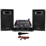 Pack sono ampli + enceintes 500w + table de mixage Pack sono ampli + enceintes 500w + table de mixage