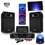 Pack sono ampli + enceintes 500w + table de mixage + sunmagic led rvb Pack sono ampli + enceintes 500w + table de mixage + sunmagic led rvb