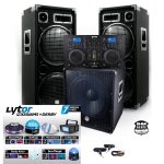 Pack sono bm sonic bmx - 18215 3200w caisson bi - amplifi + cdm - 4000 + 7 jeux