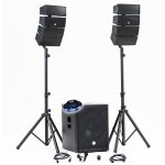 Pack sono dj 1200w complet bm sonic bms - 15 - array - bt enceintes satellites sub 38cm usb / bluetooth, ...