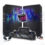 Pack sono dj 3400w amplificateur 2000w, paire d'enceintes 2x700w, table de mixage, casque dj, cbles ...
