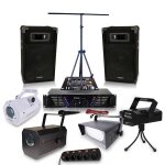 Pack sono dj ampli 2 x 240 w + effet pack lumieres Pack sono dj ampli 2 x 240 w + effet pack lumieres