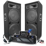 Pack sono dj bm sonic ampli 3000w, paire d'enceintes passives lsc215 2x2000w, table de mixage, casque ... Pack sono dj bm sonic ampli 3000w, paire d'enceintes passives lsc215 2x2000w, table de mixage, casque ...