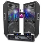 Pack sono dj bm sonic amplificateur 4000w, paire d'enceintes passives lsc215 2x2000w, câbles speakon, ... Pack sono dj bm sonic amplificateur 4000w, paire d'enceintes passives lsc215 2x2000w, câbles speakon, ...