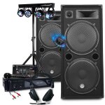 Pack sono dj complet 3000w amplification + enceintes 2x2000w, table mixage usb bluetooth, portique d'eclairage ... Pack sono dj complet 3000w amplification + enceintes 2x2000w, table mixage usb bluetooth, portique d'eclairage ...