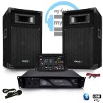 Pack sono dj500 - ax - bt ampli + hp 500w table de mix