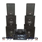 Pack sono double tours de son amplifiées 5000w bi amplification double lecteur cd table de mixage multi ... Pack sono double tours de son amplifiées 5000w bi amplification double lecteur cd table de mixage multi ...