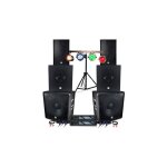 Pack sono music teufeurs dj complet 5000w bi - amplification bluetooth subwoofers 18 - 15 pouces satellites, ...