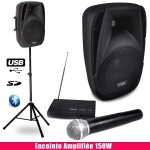 Pack sono portable enceinte amplifie 150w, micro