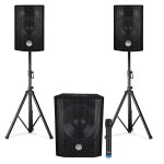 Pack sono triphonique bm sonic 1208, caisson bi - amplifi� 1000w - usb bluetooth, 30cm, 2 sat 8  2x200w, ...