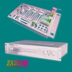 Pack sonorisation amplificateur 700w sa1000 + table de mixage 4 voies 7 entres