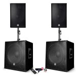 Pack sonorisation - bm sonic bms - 151515 - 3000w - enceintes dj 15 + 2 caissons 15 + pieds - usb / ... Pack sonorisation - bm sonic bms - 151515 - 3000w - enceintes dj 15 + 2 caissons 15 + pieds - usb / ...
