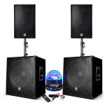 Pack sonorisation - bm sonic bms - 151515 - 3000w - enceintes dj 15 + 2 caissons 15 + pieds - usb / ... Pack sonorisation - bm sonic bms - 151515 - 3000w - enceintes dj 15 + 2 caissons 15 + pieds - usb / ...