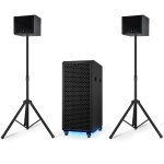 Pack sonorisation complet bm sonic bms - pro1208 - dj 2000w sub amplifie 700w rms + 2x sat 150w, 2x bluetooth, ...