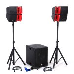 Pack sonorisation dj complet bm sonic bms15 - horn 1200w, enceintes sat, caisson 38cm usb / bluetooth, ...