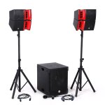 Pack sonorisation dj complet bm sonic bms15 - horn 1200w, enceintes satellites, caisson 38cm usb / bluetooth, ...