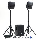 Pack sonorisation dj complet bmsonic bms - 12 - array - bt 1000w, enceintes satellites, caisson de barre ... Pack sonorisation dj complet bmsonic bms - 12 - array - bt 1000w, enceintes satellites, caisson de barre ...