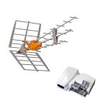 Pack televes 149921 dat boss antenne uhf intelligente lte700 (c. 21 - c. 48) rateau + alimentation 24v ...