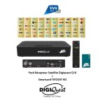Pack tivsat hd rcepteur satellite digiquest q10 + carte smartcard tivusat hd