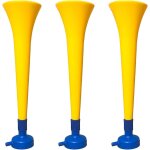 Pack x3 trompettes vuvuzela en plastique. accessoire pour le football et les c�l�brations sportives. ...