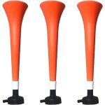 Pack x3 trompettes vuvuzela en plastique. accessoire pour le football et les c�l�brations sportives. ...