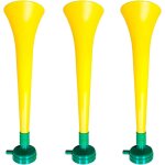 Pack x3 trompettes vuvuzela en plastique. accessoire pour le football et les c�l�brations sportives. ...