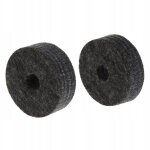 Pads de cymbale batterie feutre de cymbale pads de cymbale cymbale 2 pcs. noir