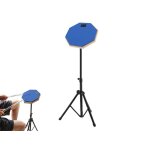 Pad d'entra�nement de batterie en caoutchouc de 20 cm avec support r�glable - bleu